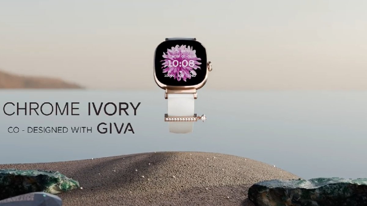 boAt in collaboration with GIVA launches Chrome Ivory smartwatch