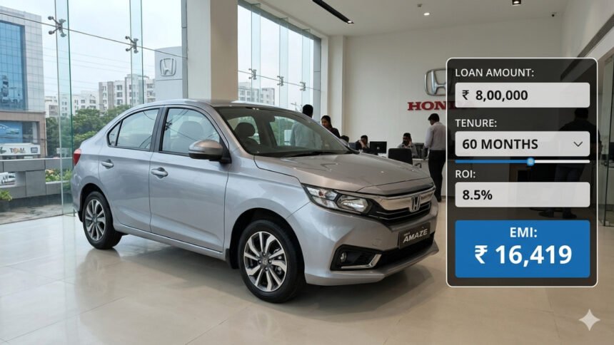 Honda Amaze Automatic EMI Plan
