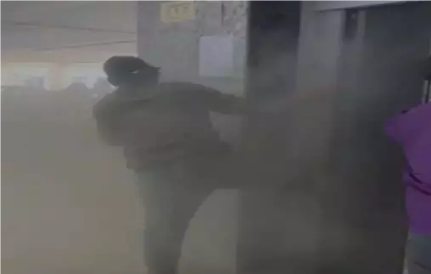 Short Circuit Fire in Lift