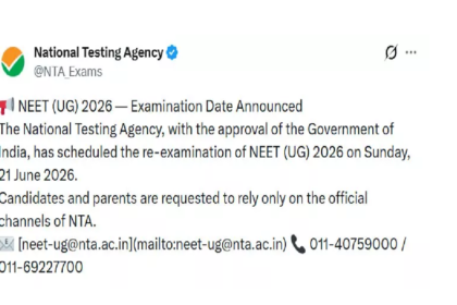 NEET UG 2026 Exam Date